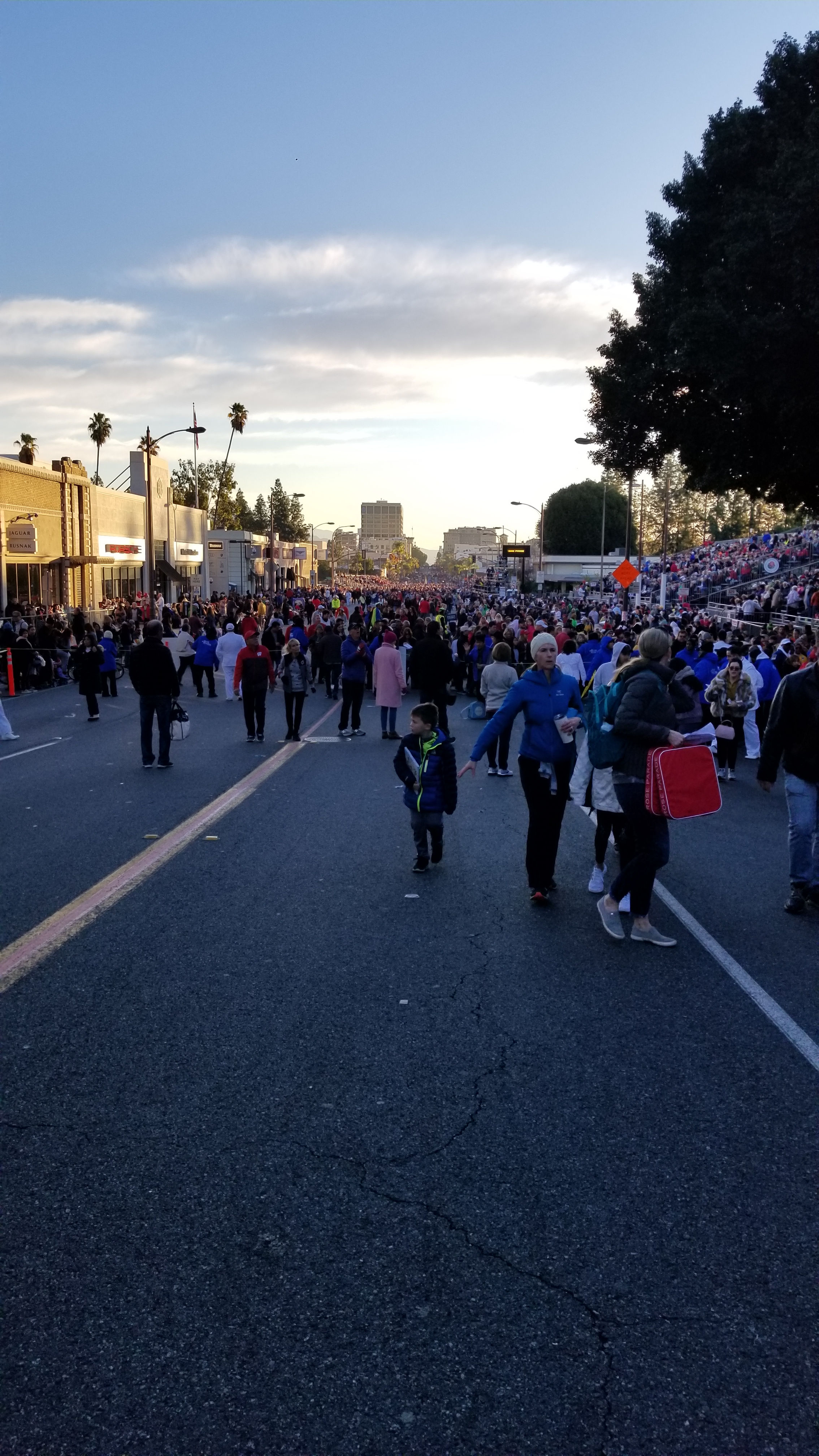 Getting to our seats