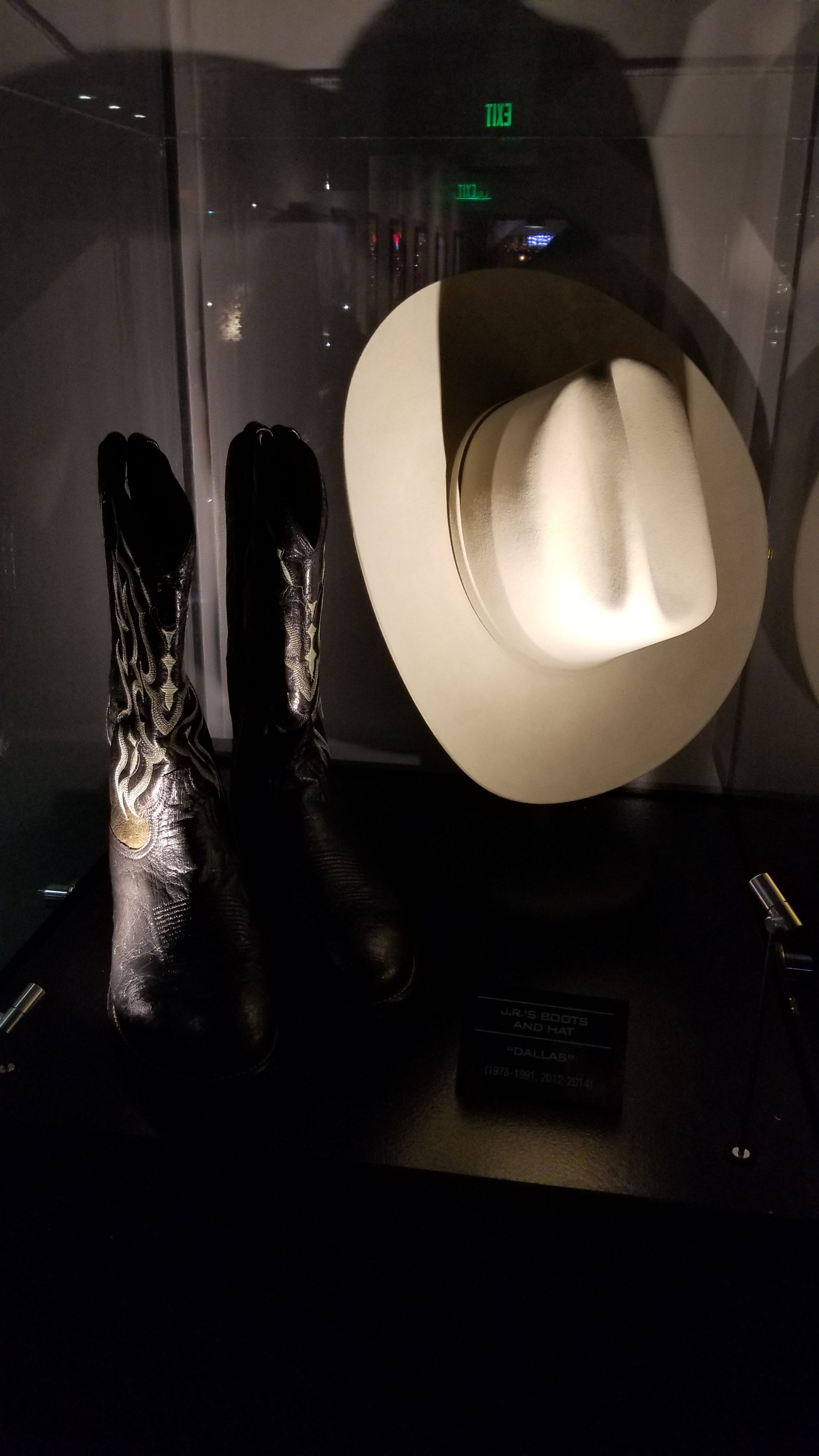JR's hat and boots